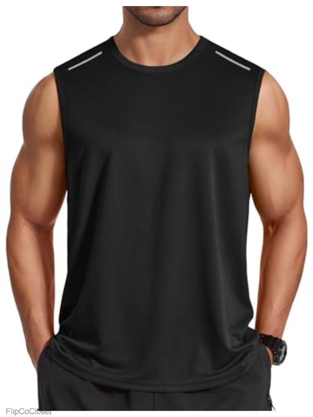 COOFANDY Men's Sleeveless Mesh Workout Tank Top Quick Dry Moisture Wicking